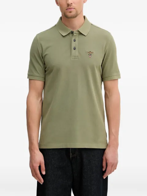 Aeronautica Militare logo-embroidered polo shirt