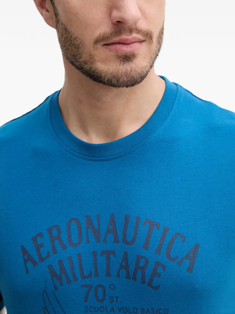 Aeronautica Militare T-shirt met logoprint Blauw
