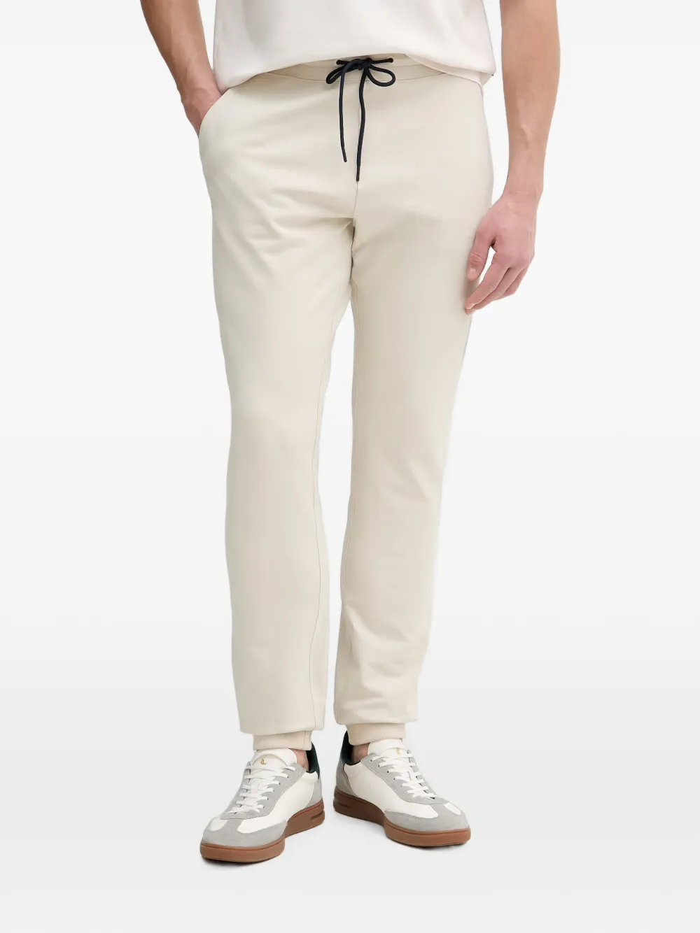 Aeronautica Militare drawstring-waist embroidered-logo track pants - Nude