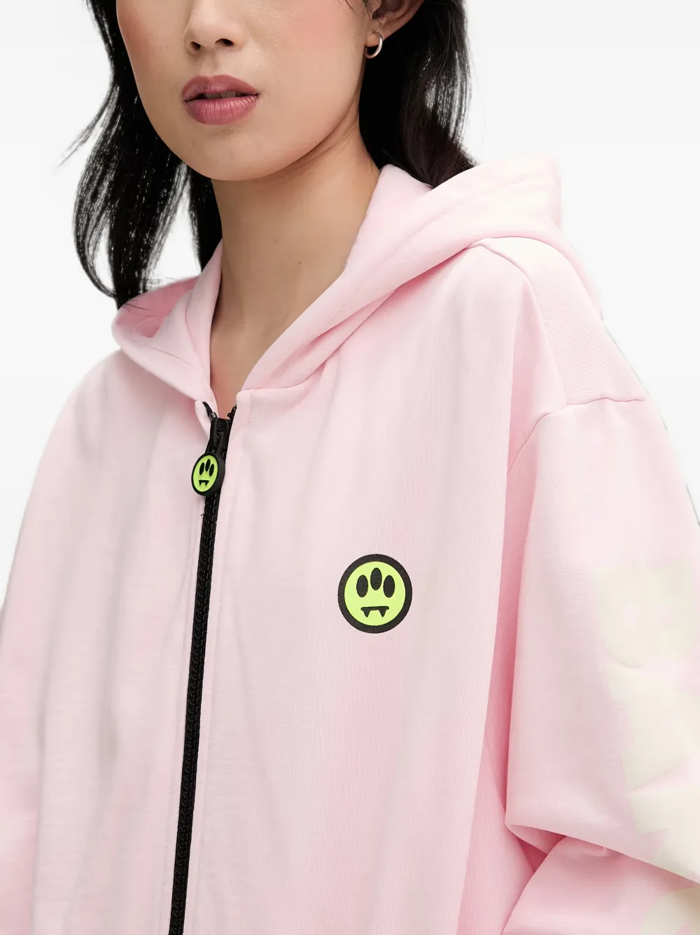 BARROW Hoodie met logopatch Roze