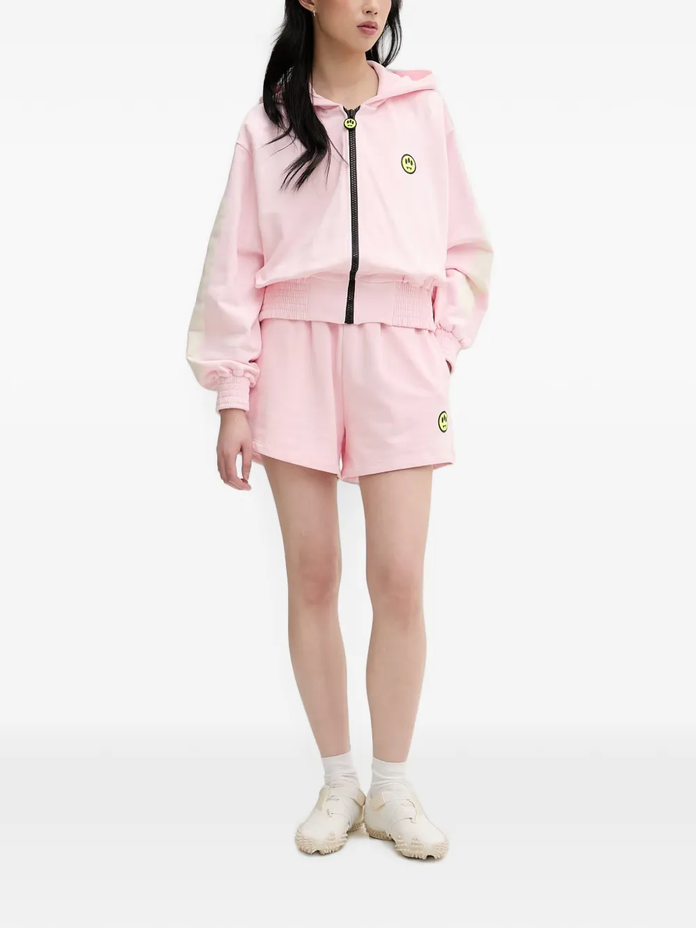 BARROW Hoodie met logopatch Roze
