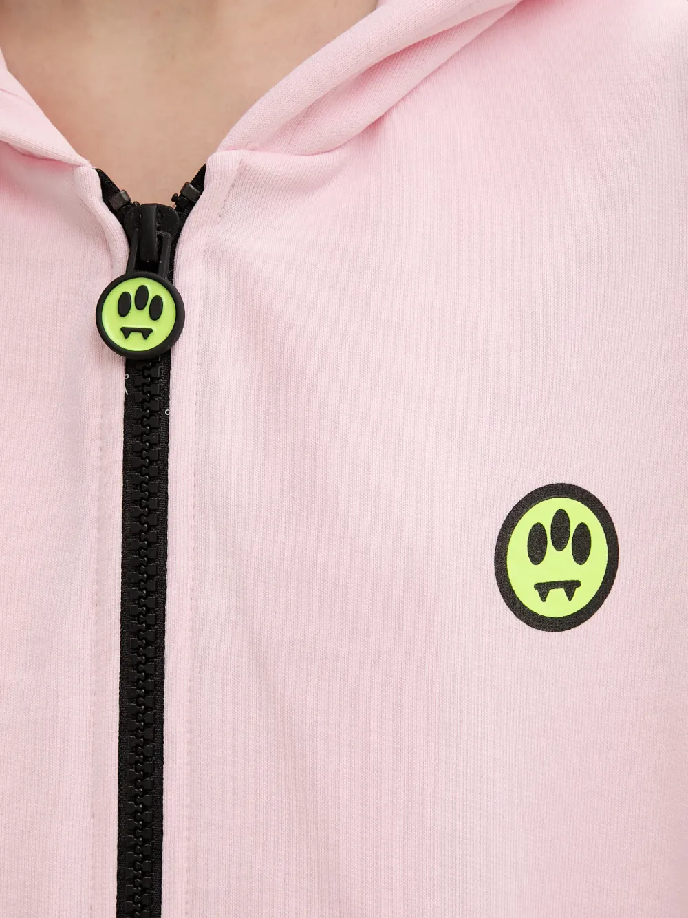 BARROW Hoodie met logopatch Roze