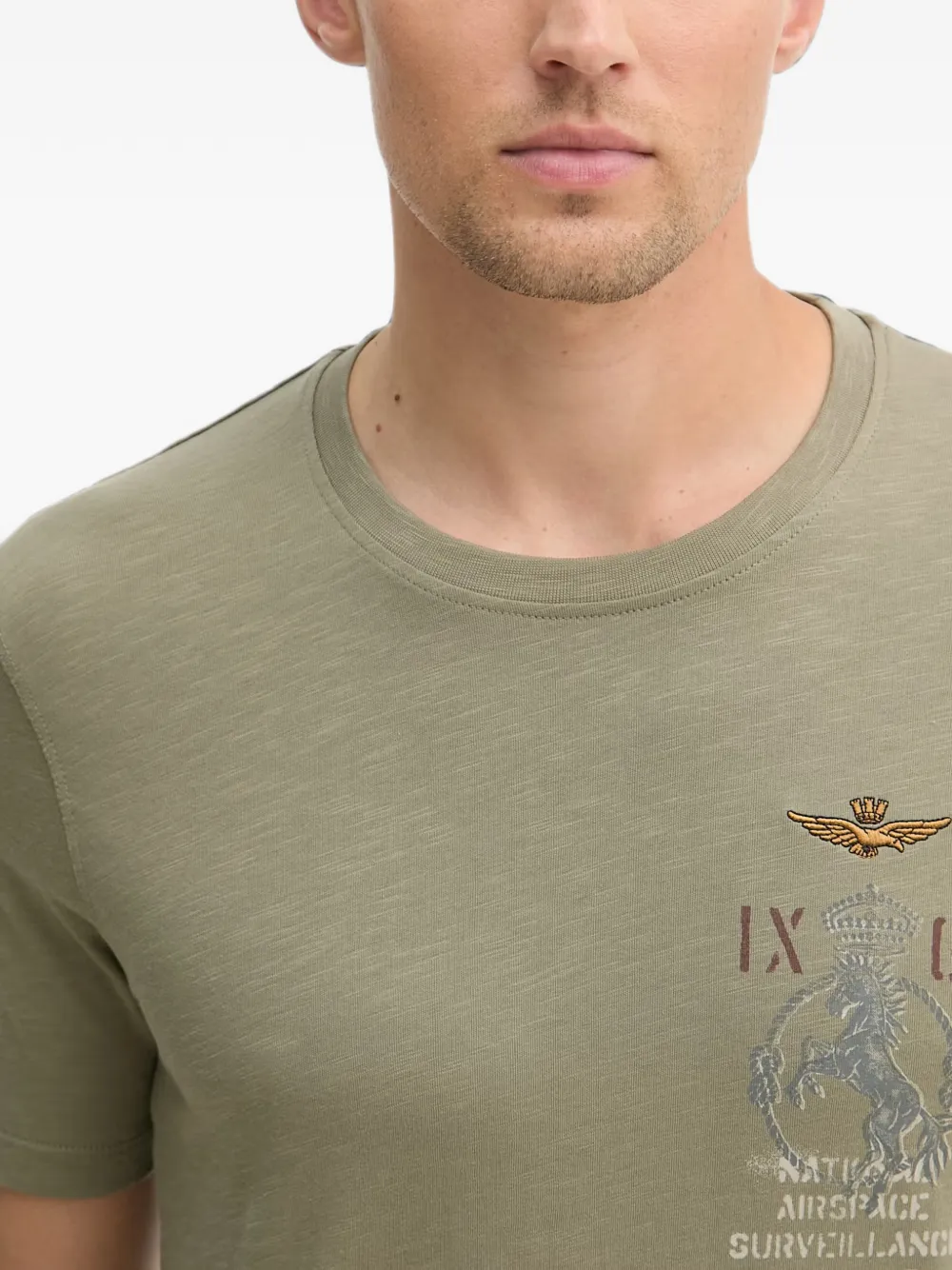 Aeronautica Militare T-shirt met grafische print Groen
