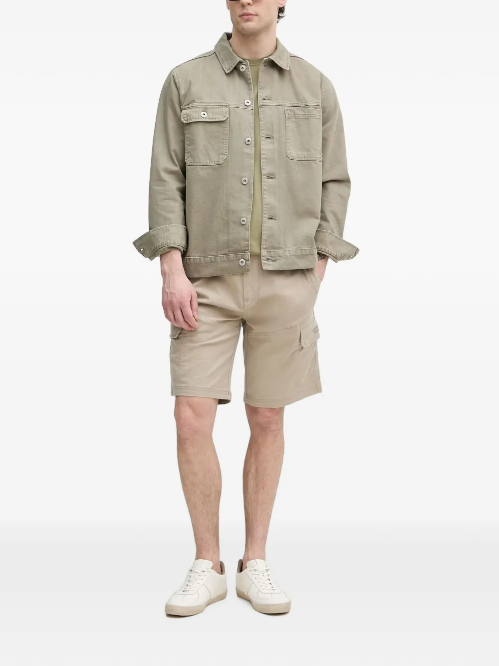 Aeronautica Militare Cargo shorts Beige