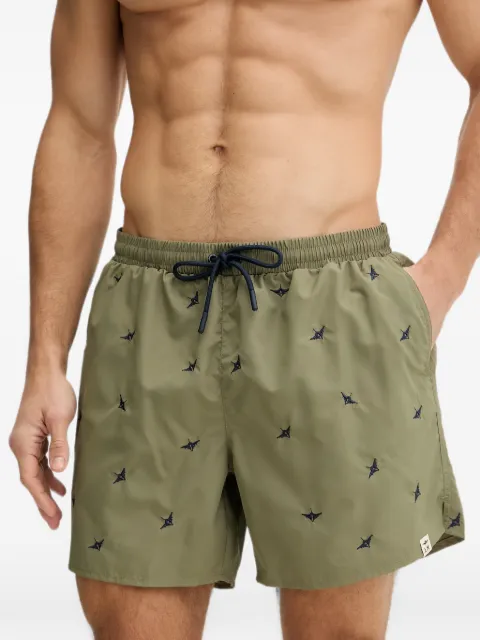 Aeronautica Militare shorts de playa con cordones en la pretina