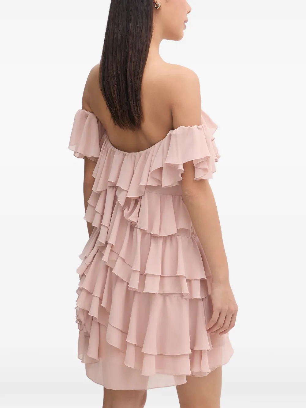 Aniye By Teodora off-shoulder mini-jurk met ruches Roze