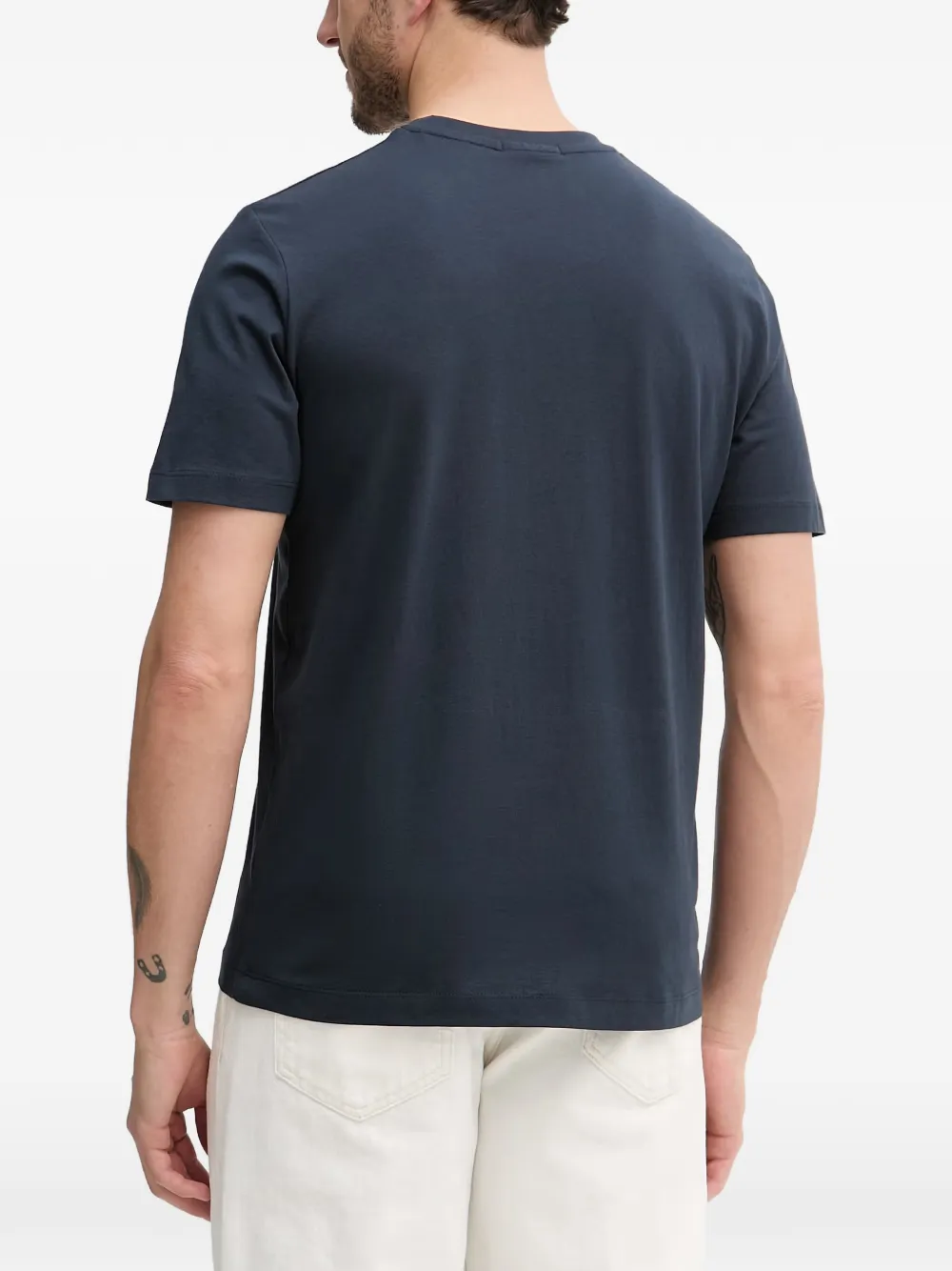Aeronautica Militare T-shirt met logoprint met ronde hals Blauw