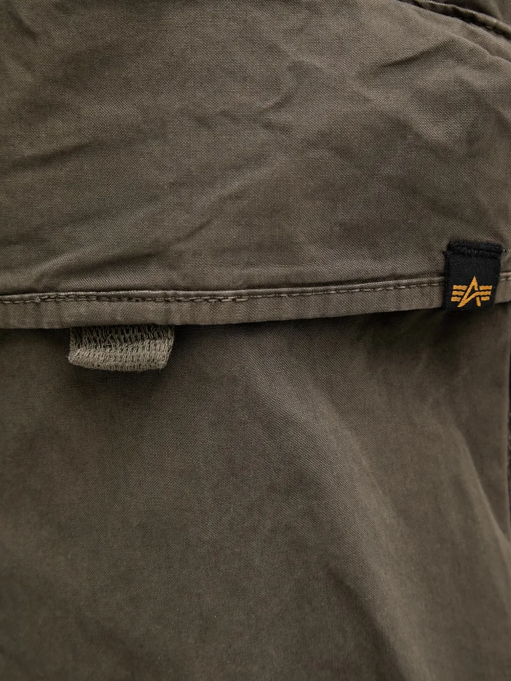 Alpha Industries Cargo broek met trekkoord Groen