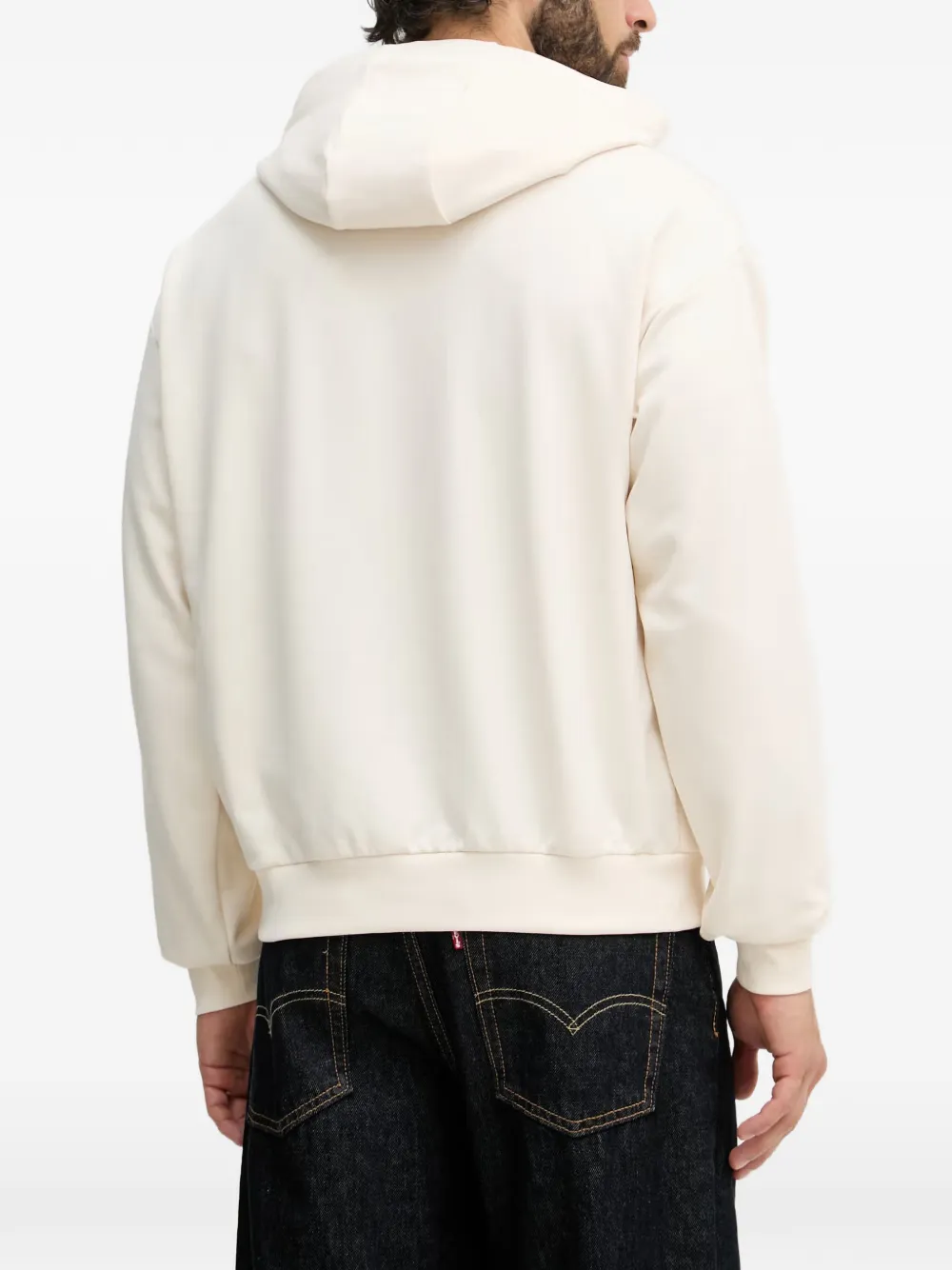 Lacoste Hoodie met logopatch Wit