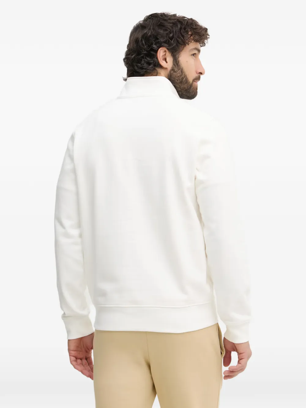 Lacoste Sweater met rits Wit