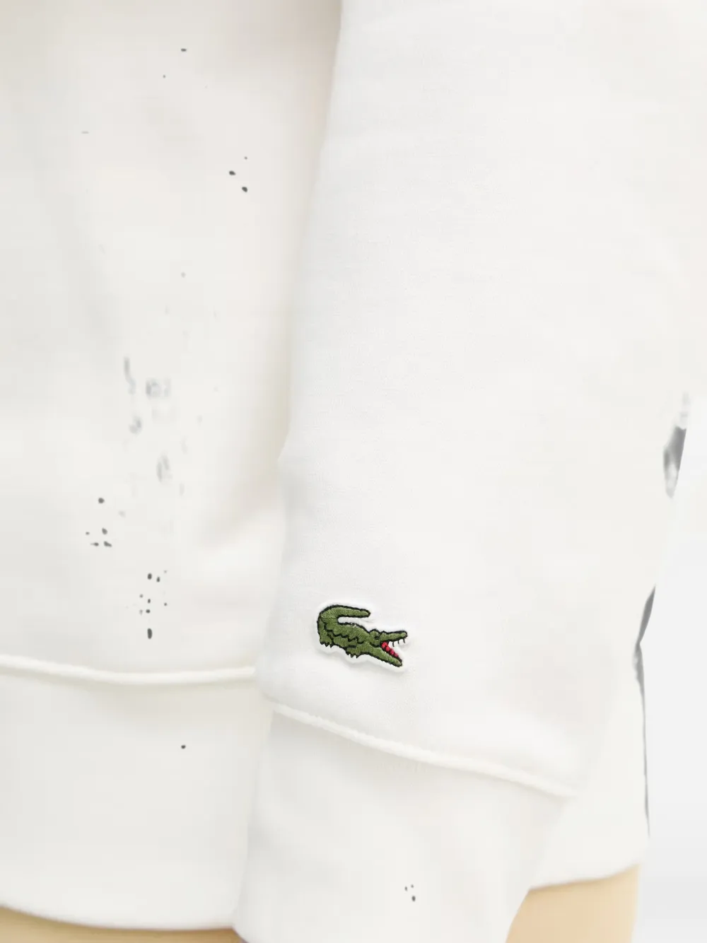 Lacoste Sweater met rits Wit