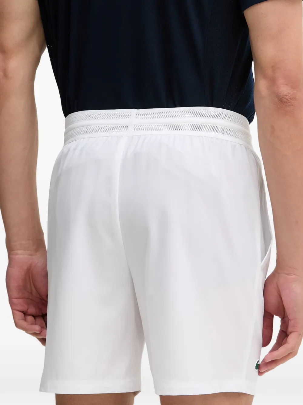 Lacoste Tennisshorts met logo-patch Wit