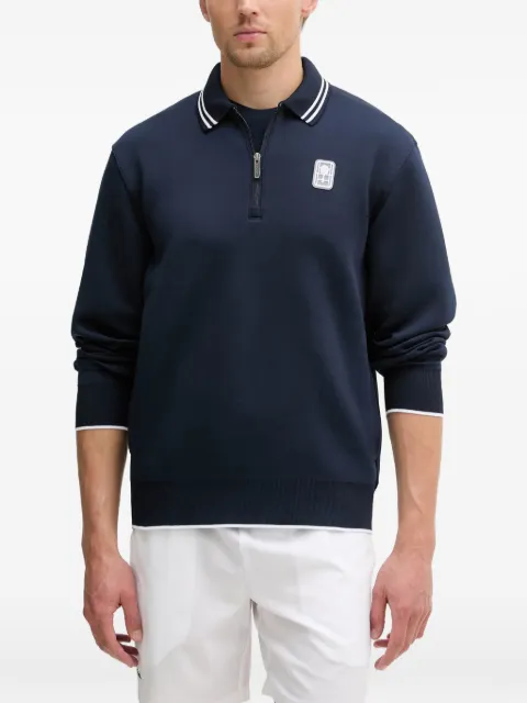Lacoste quarter-zip polo-collar sweatshirt