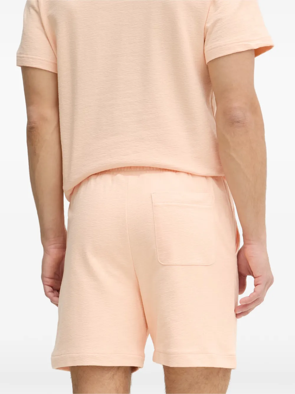 Lacoste Shorts met elastische taille Roze