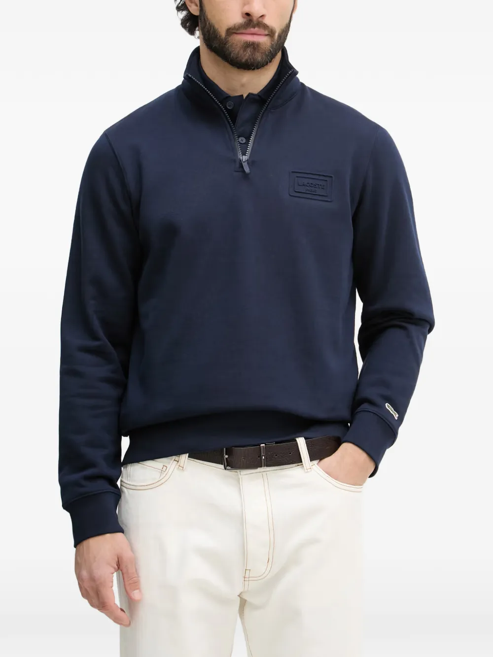 Lacoste quarter-zip sweatshirt - Blu