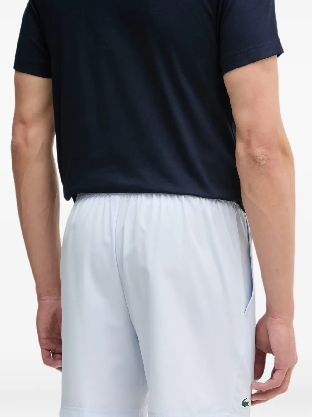 Lacoste Shorts met logopatch Blauw