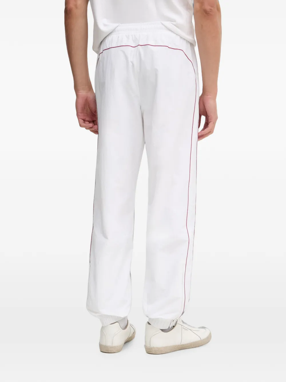 Lacoste Trainingsbroek met logopatch Wit