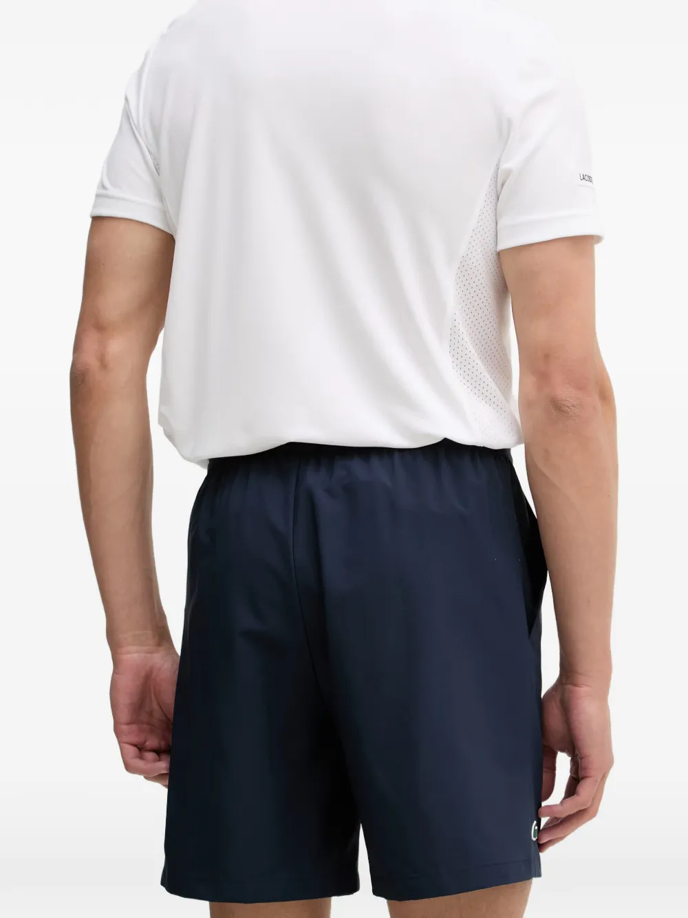 Lacoste Shorts met logopatch Blauw