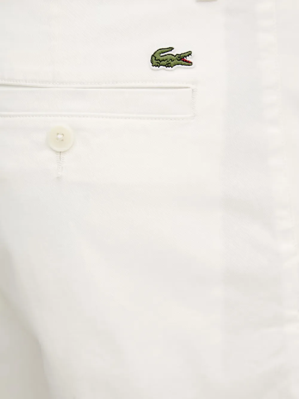 Lacoste Shorts met logopatch Wit
