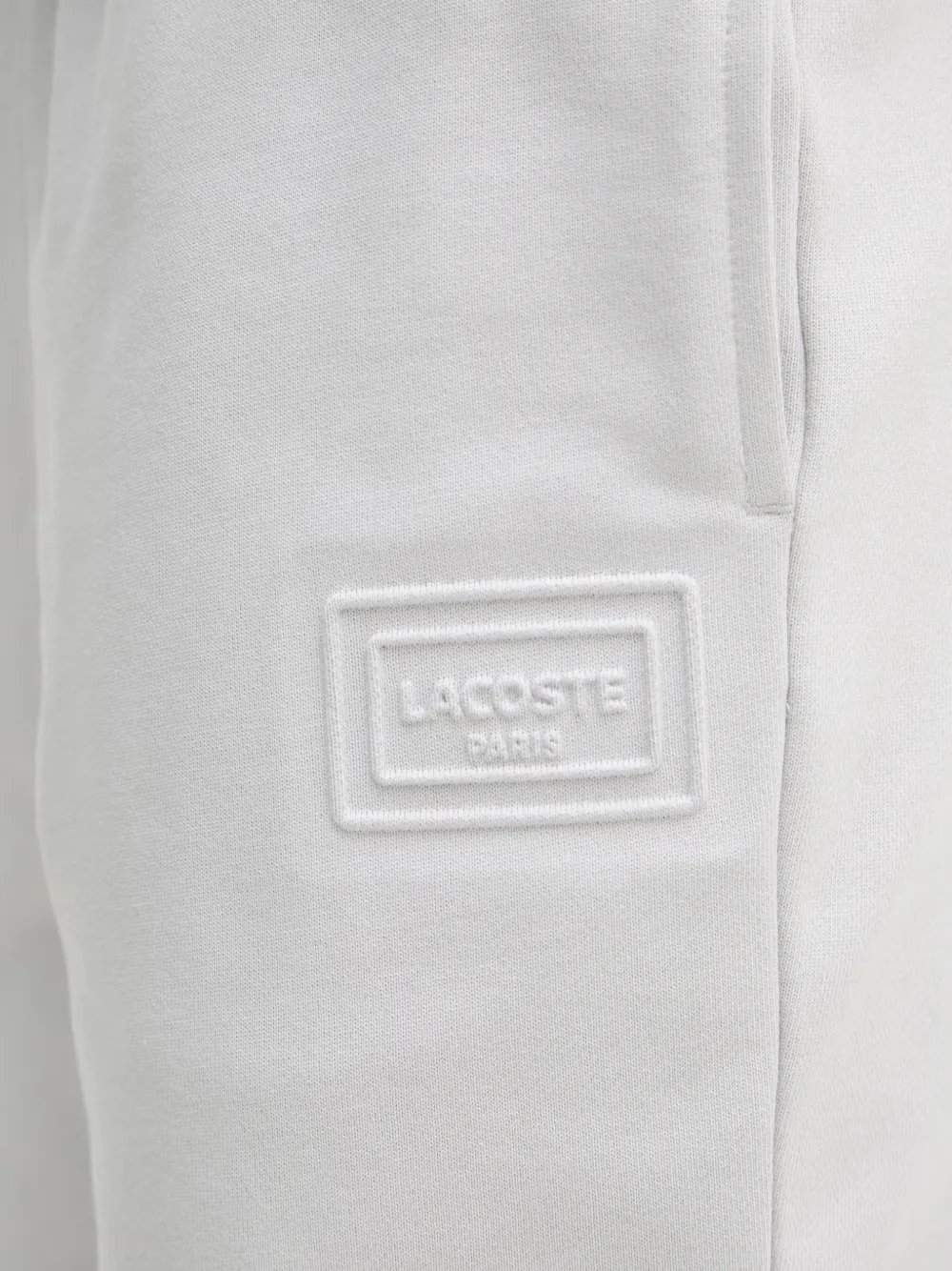 Lacoste Shorts met logopatch Grijs