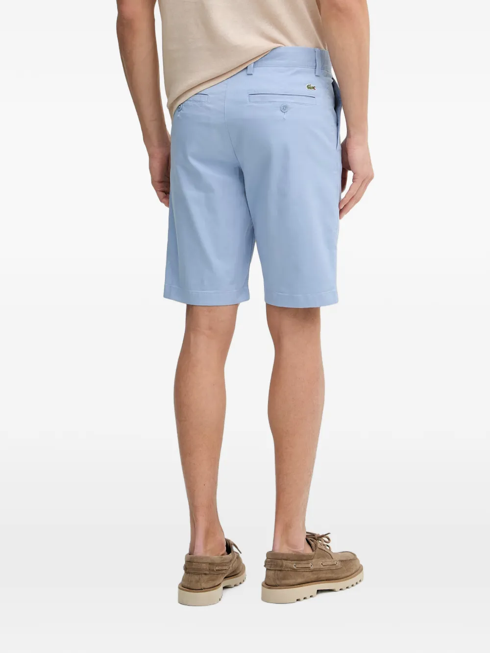 Lacoste Shorts met logopatch Blauw