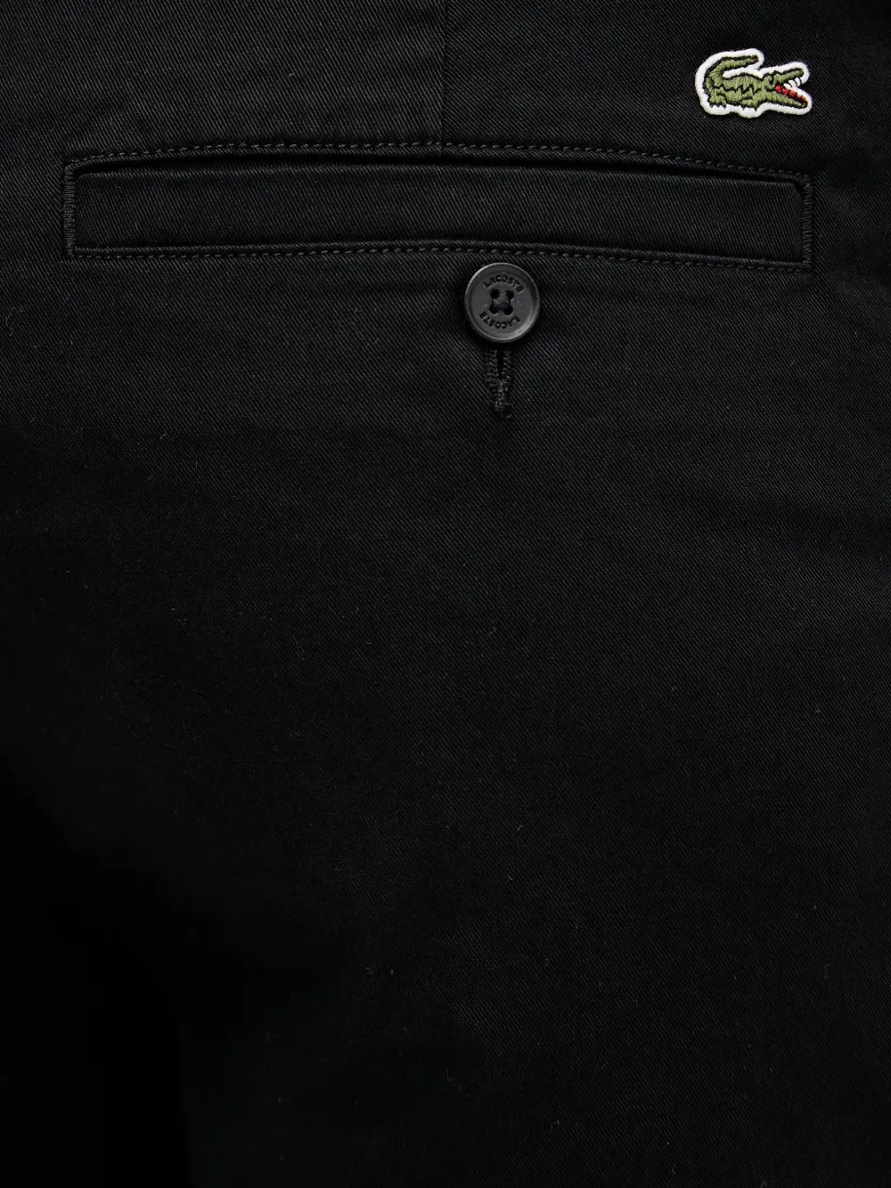 Lacoste Shorts met logopatch Zwart