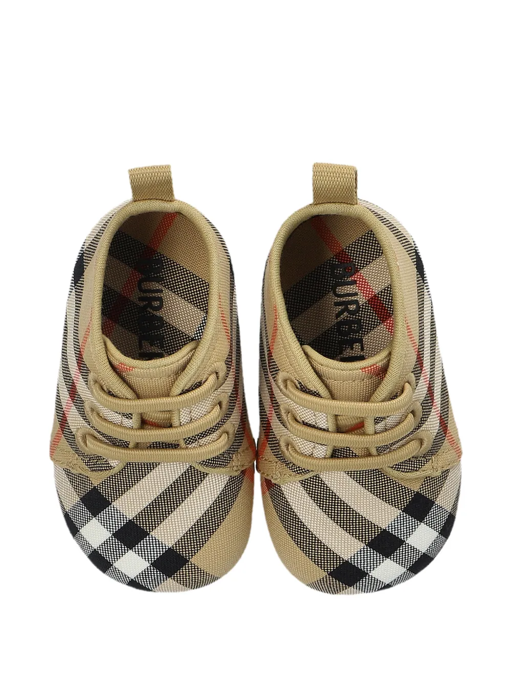 Burberry Kids Geruite slofjes Beige