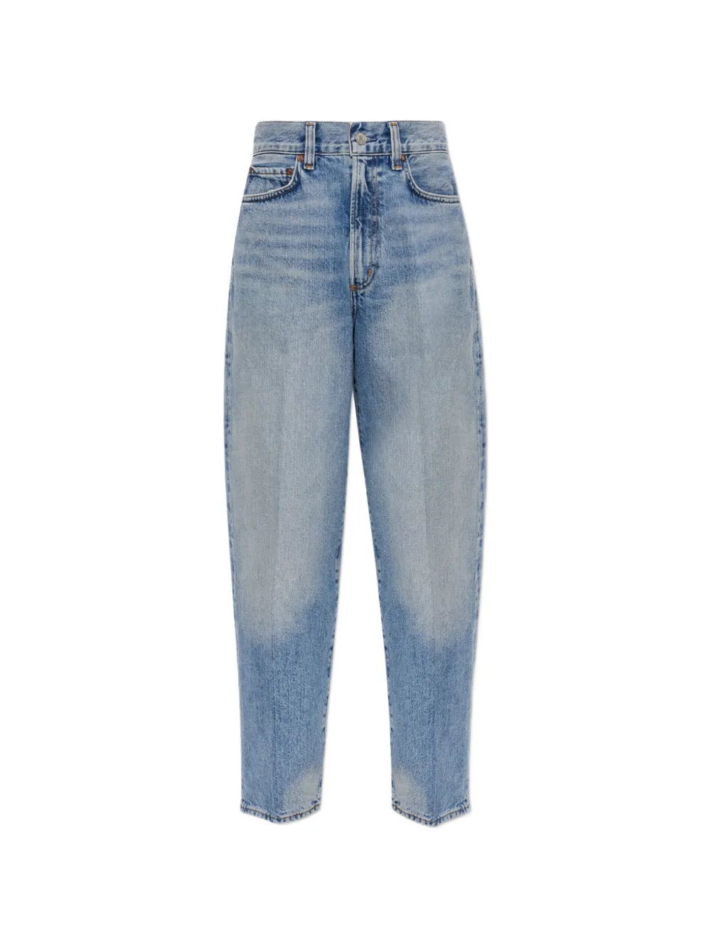 AGOLDE faded-effect tapered-leg jeans - Blu