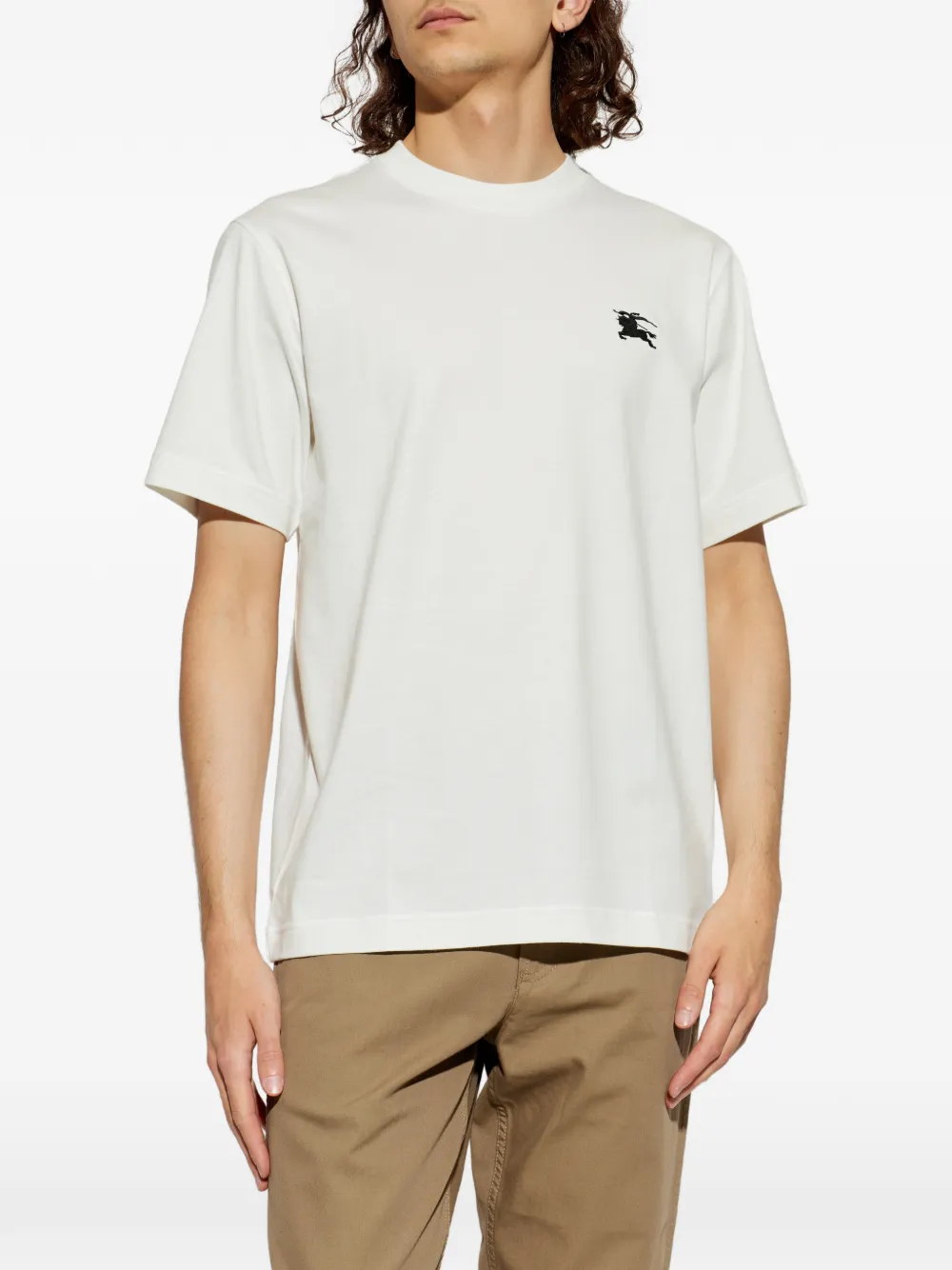 Burberry T-shirt met ronde hals Wit
