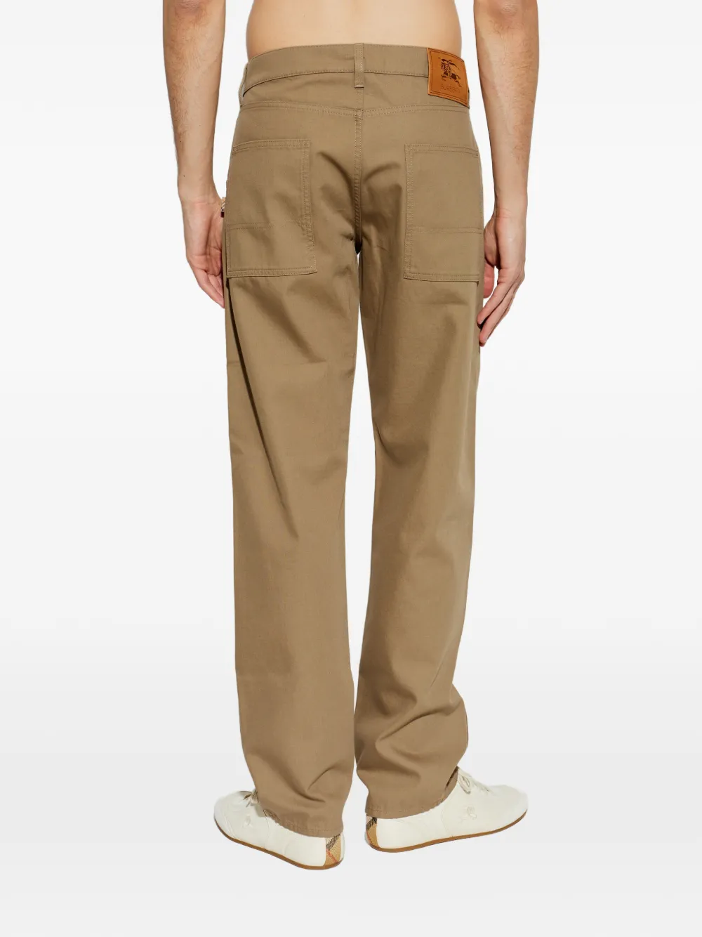 Burberry Danny broek met logopatch Bruin