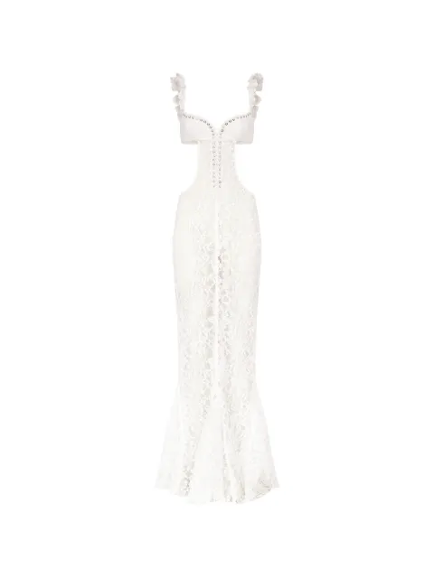 Ludovic de Saint Sernin Chloe lace-up dress