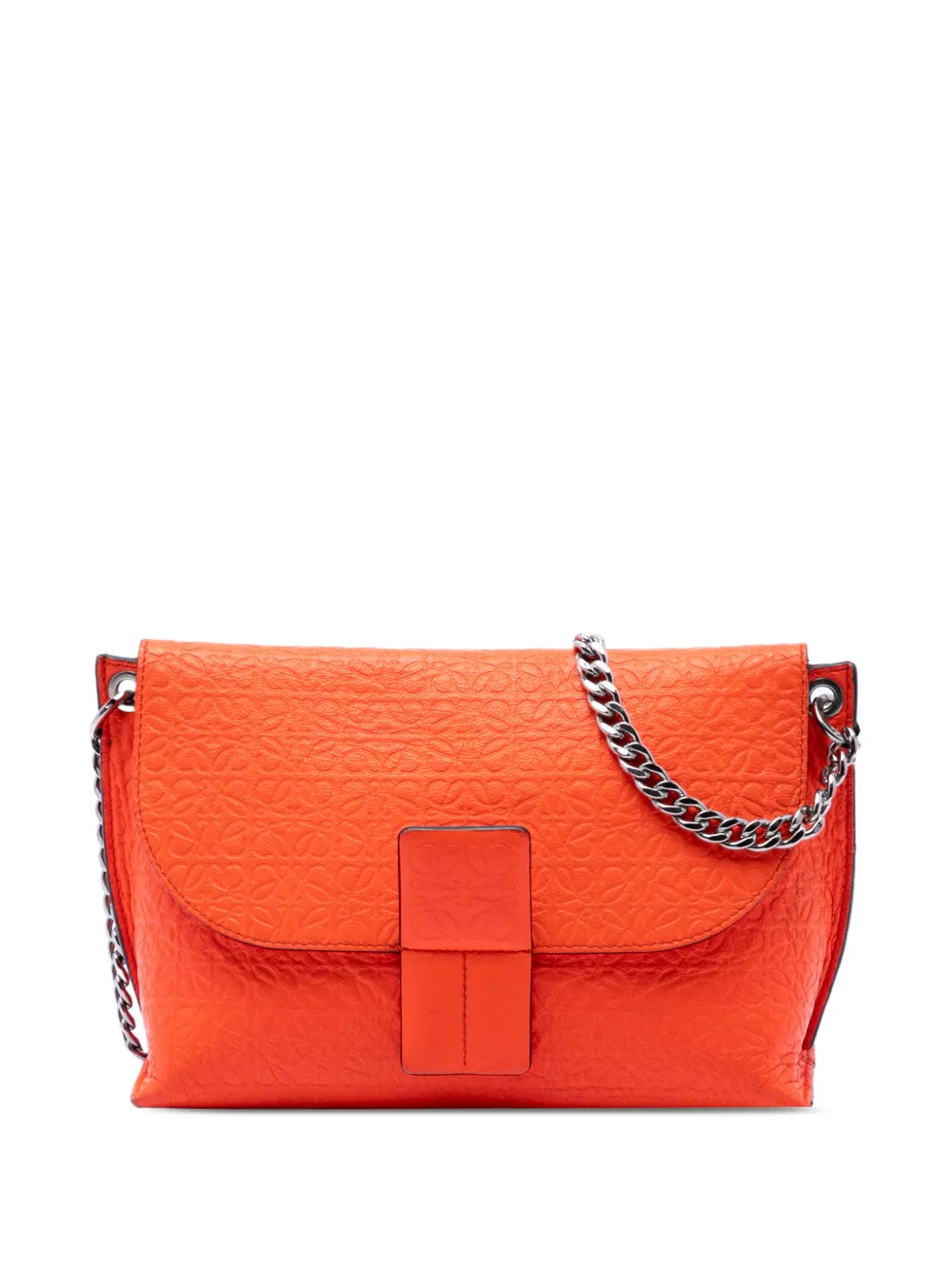 Loewe Pre-Owned 2016 Leather Repeat Anagram Avenue crossbody bag - Arancione