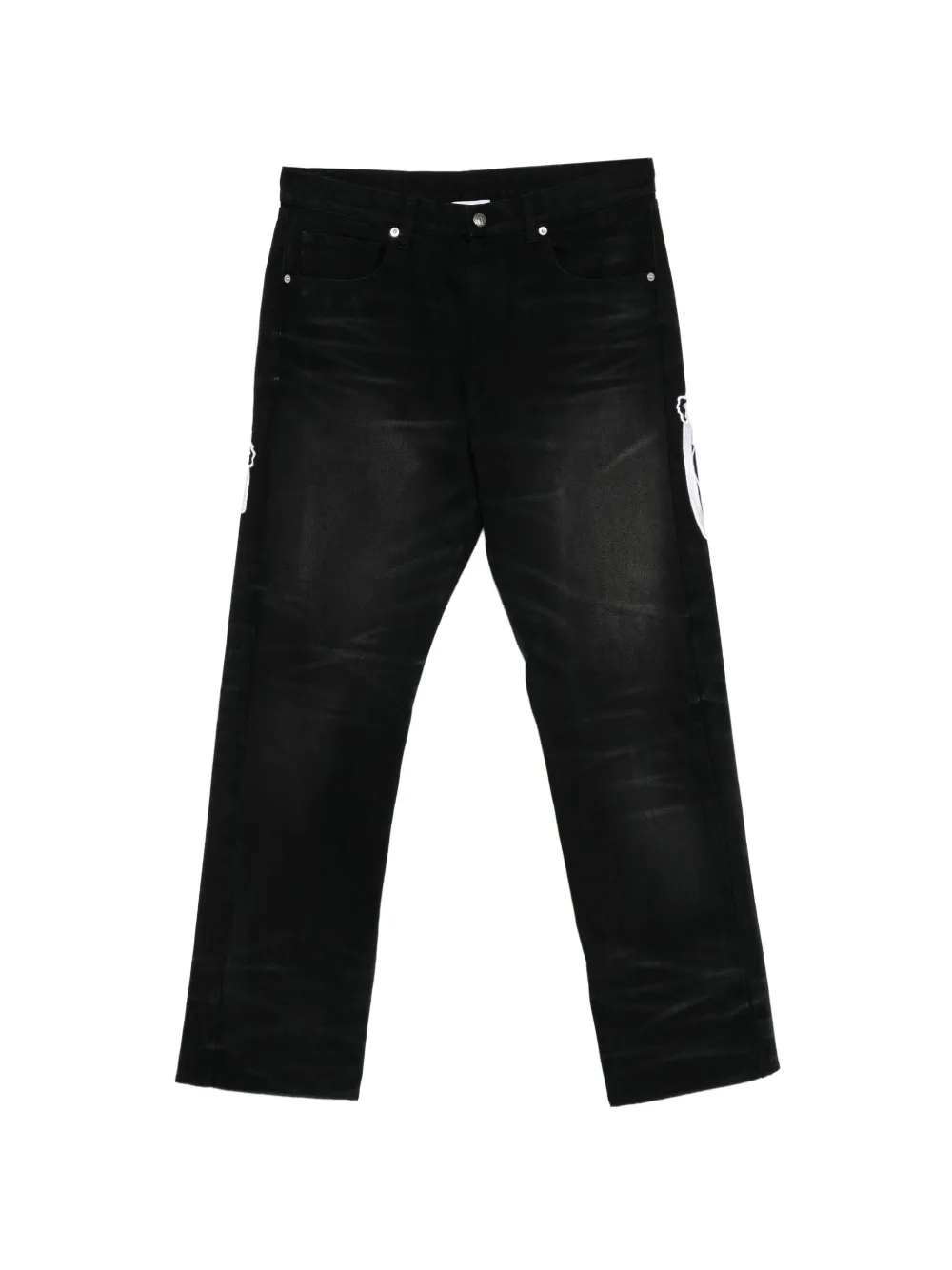 Warren Lotas faded-effect jeans - Black