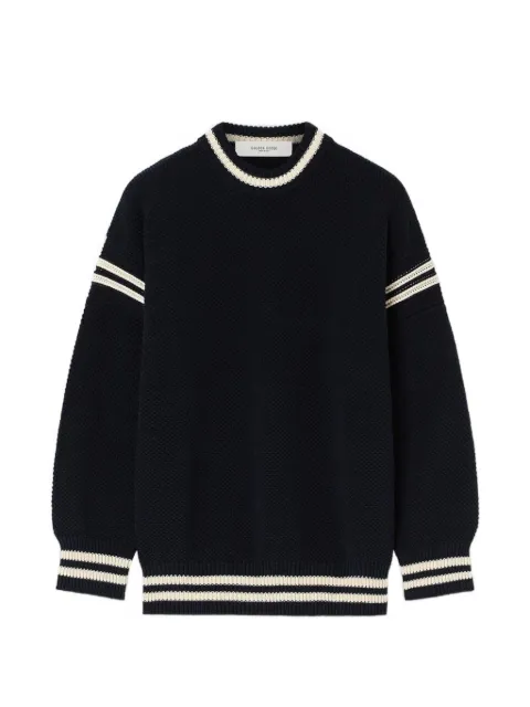 Golden Goose boxy sweater in cotton with embroidery