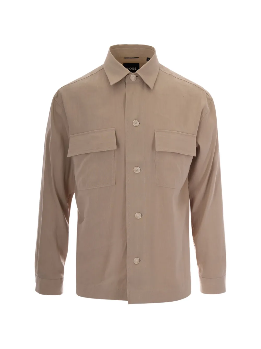BOSS flap-pocket shirt - Toni neutri