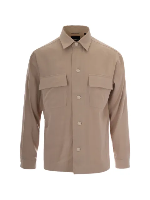 BOSS flap-pocket shirt