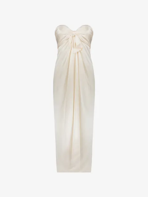 Ellery draped knot-detail maxi dress