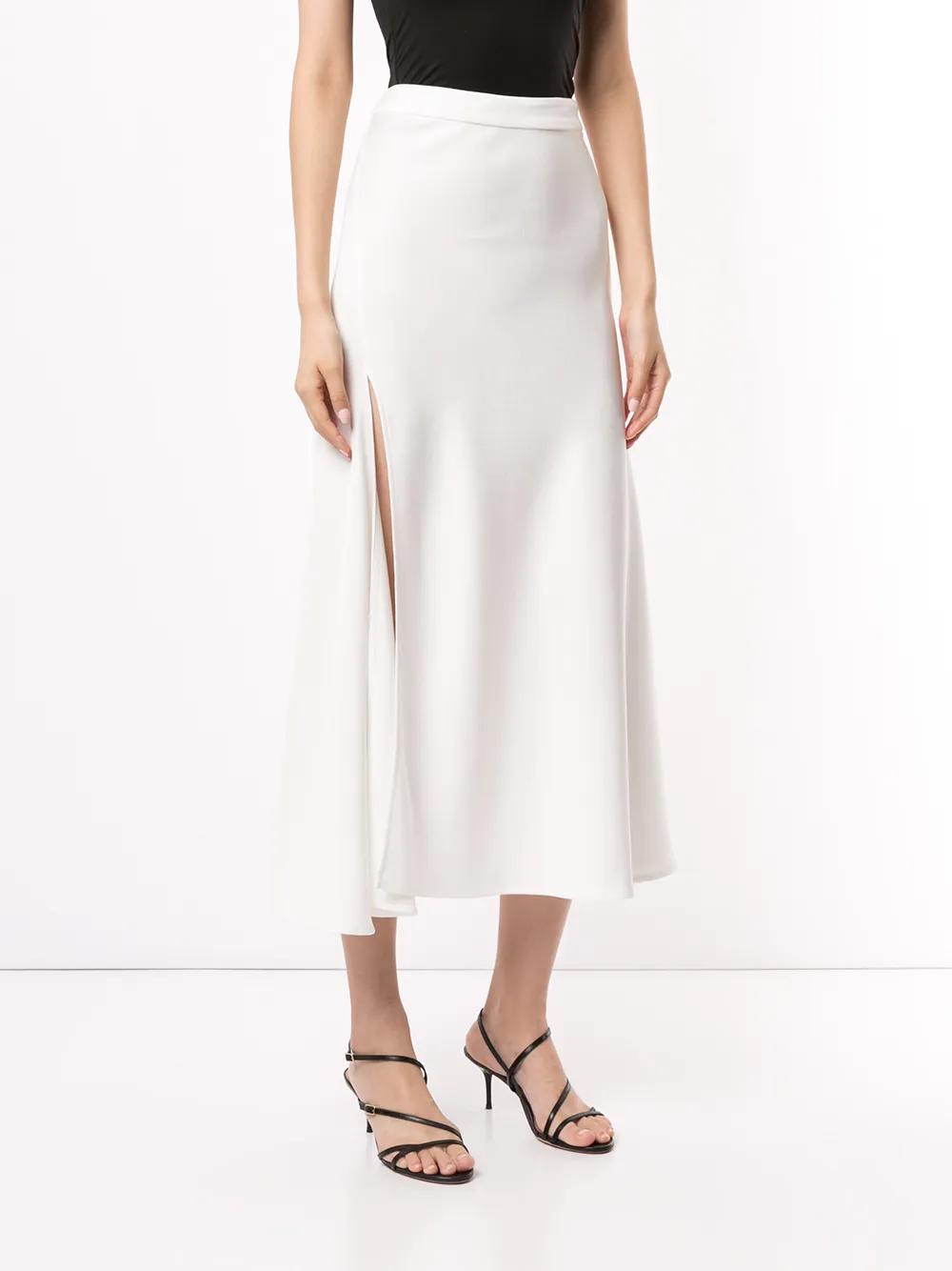 Ellery Midi-rok met zijsplit Beige