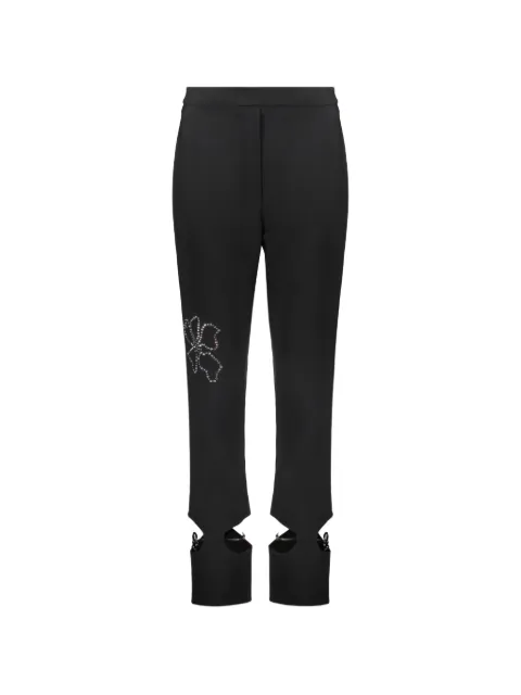 Ellery crystal-embellished cut-out trousers