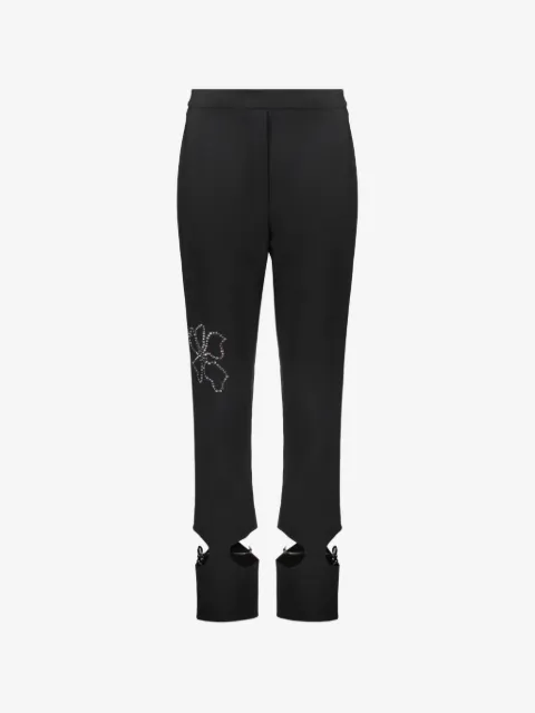 Ellery crystal-embellished cut-out trousers