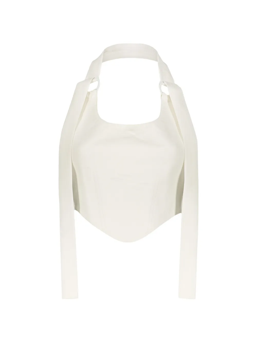 Ellery corset-style halterneck top - Bianco
