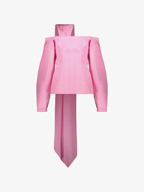 Ellery off-shoulder corset-style top