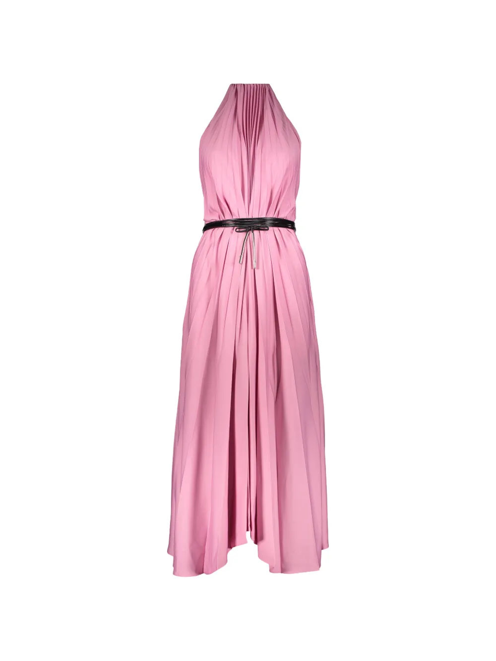 Ellery belted pleated midi dress - Rosa