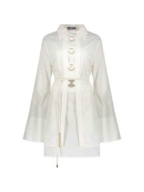 Ellery metal-detail wide-sleeve shirt mini dress