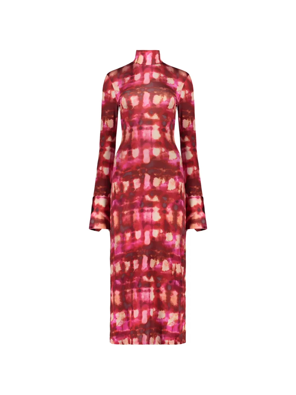 Ellery long-sleeves midi dress - Rosso