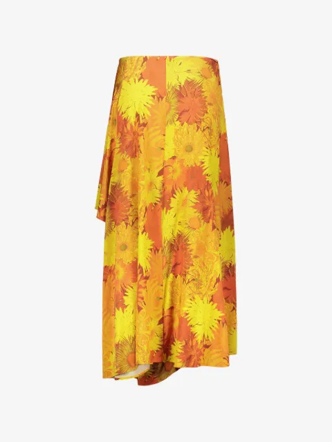 Ellery falda asimétrica con estampado floral