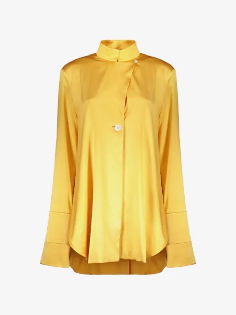 Ellery asymmetric-fastening long-sleeves shirt