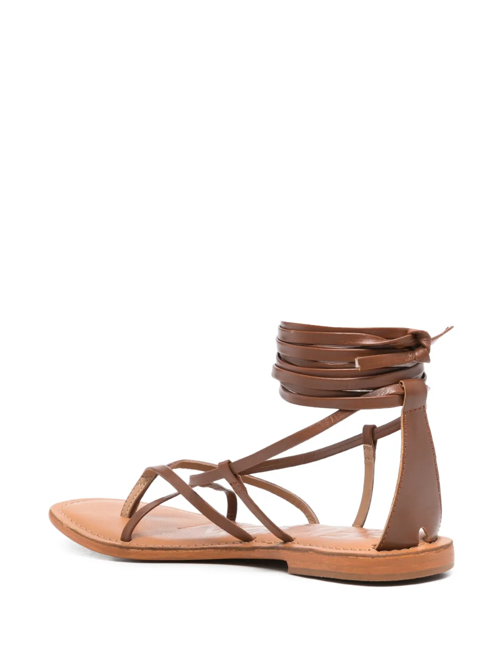 CORAL BLUE Sandalen met veters Bruin