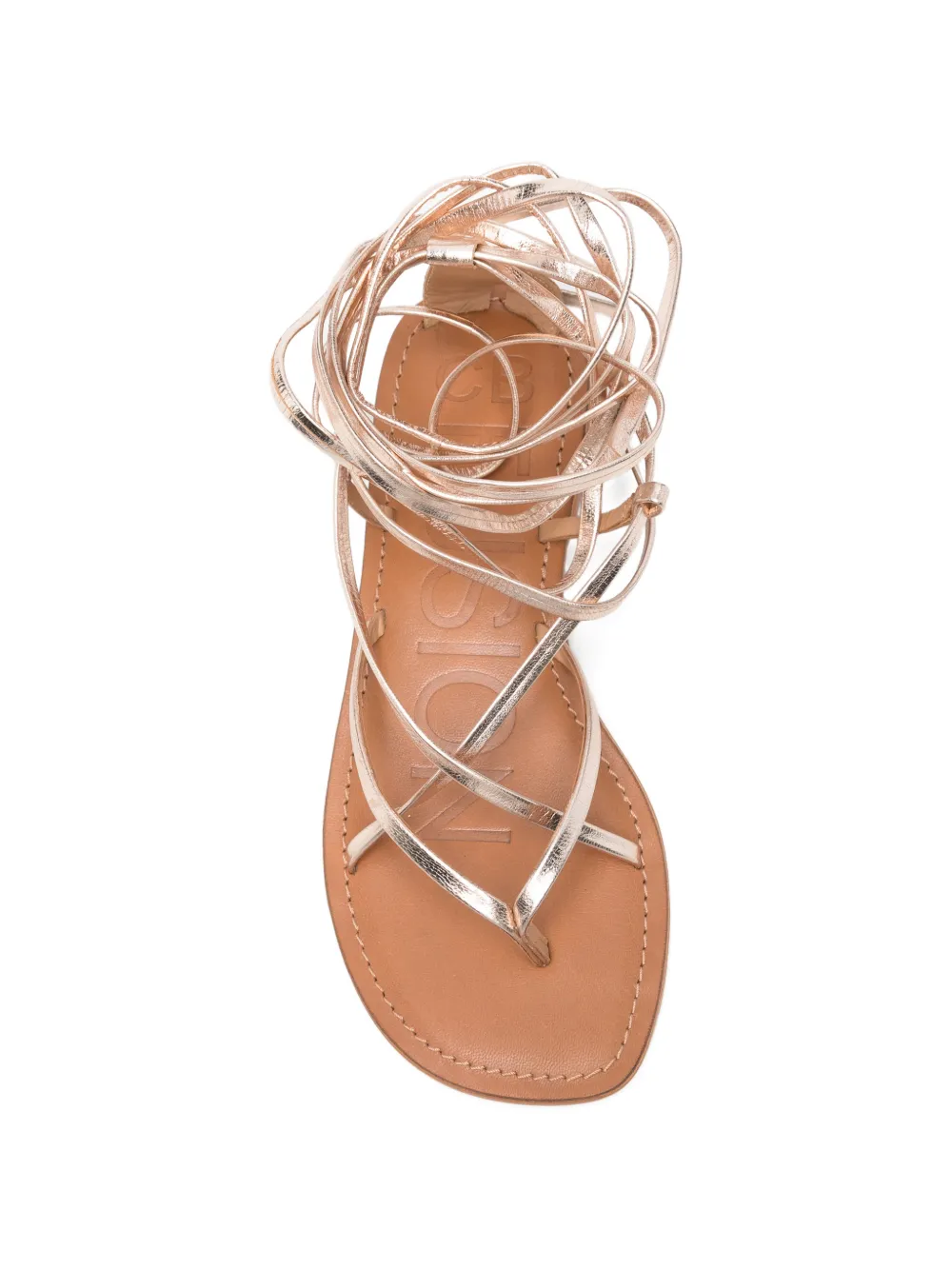 CORAL BLUE Gewikkelde sandalen Goud