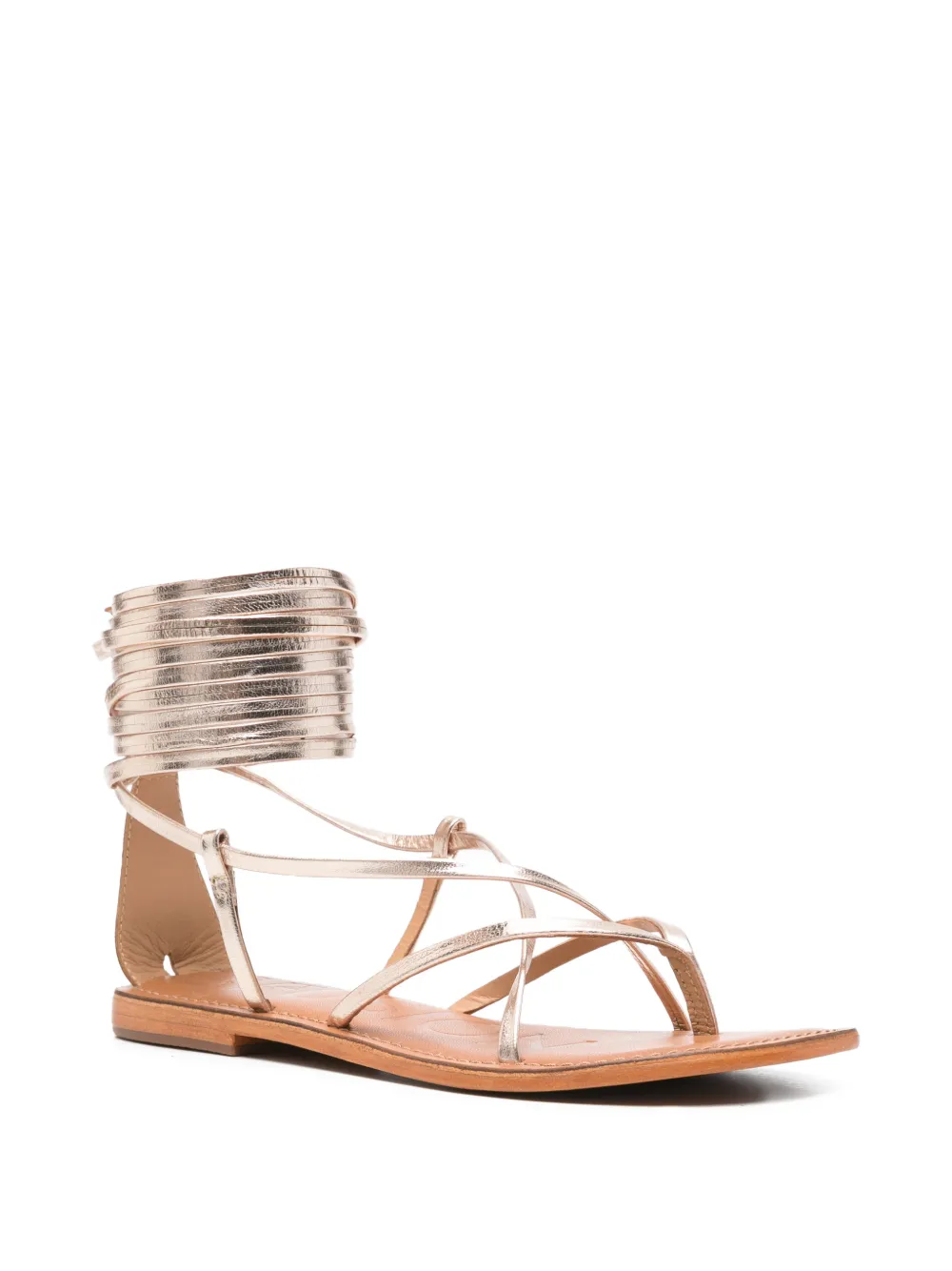 CORAL BLUE Gewikkelde sandalen Goud